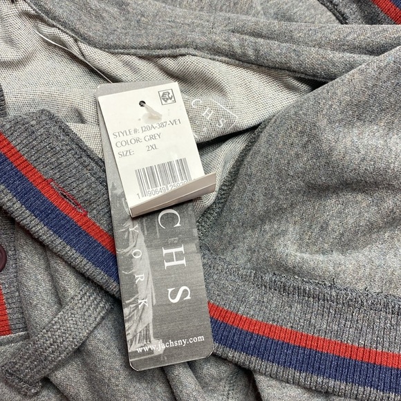 Jachs gray hooded pullover sweatshirt size 2xl - Picture 3 of 4